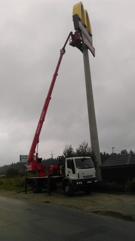 Podnośnik koszowy 28m Zakopane i Nowy Targ